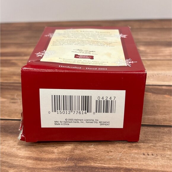 2003 HALLMARK KEEPSAKE ORNAMENT QRP4247 SANTA'S MAGIC SLEIGH TOYS SNOWMAN - Picture 5 of 11